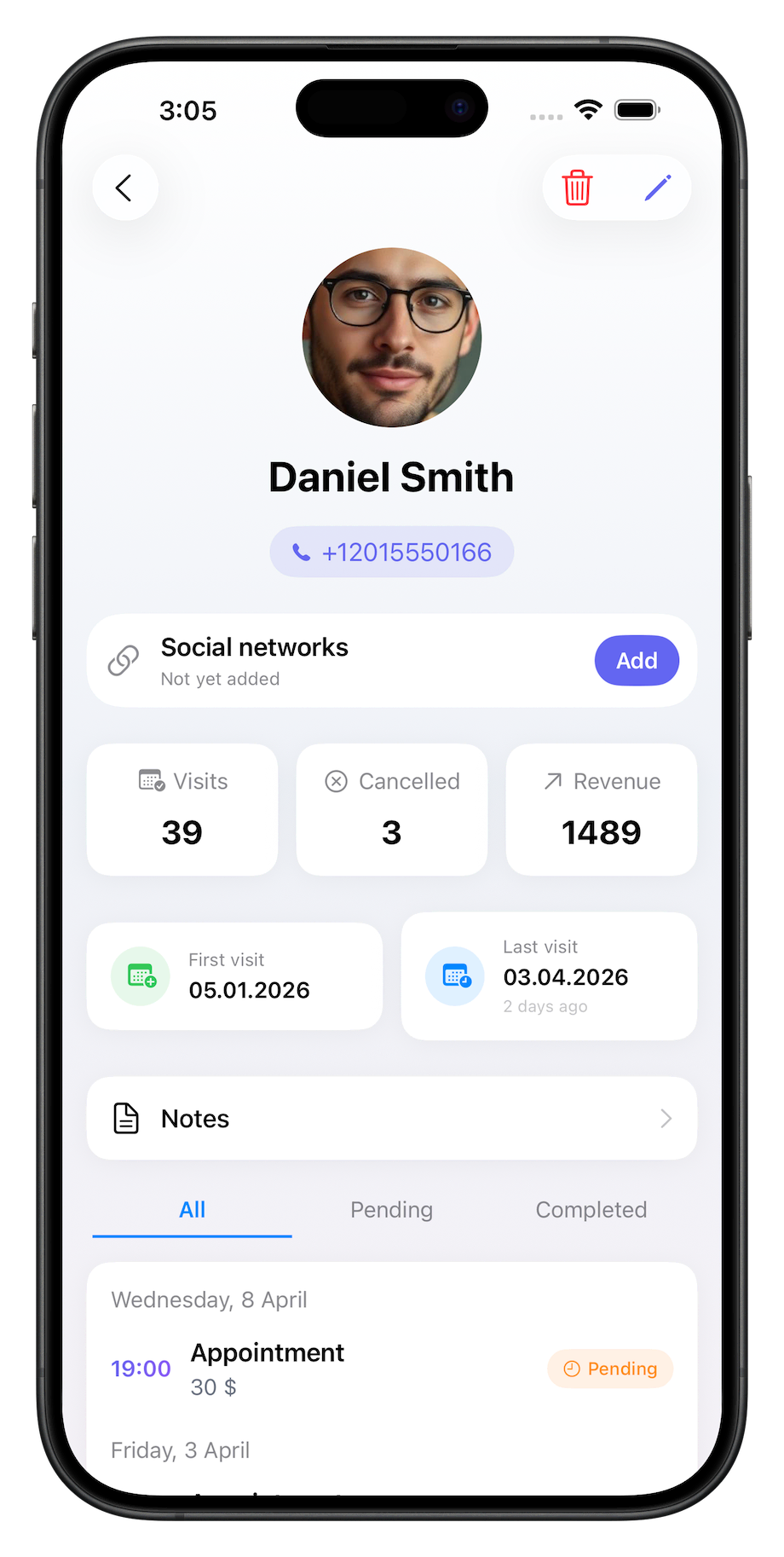 Soloist app screen